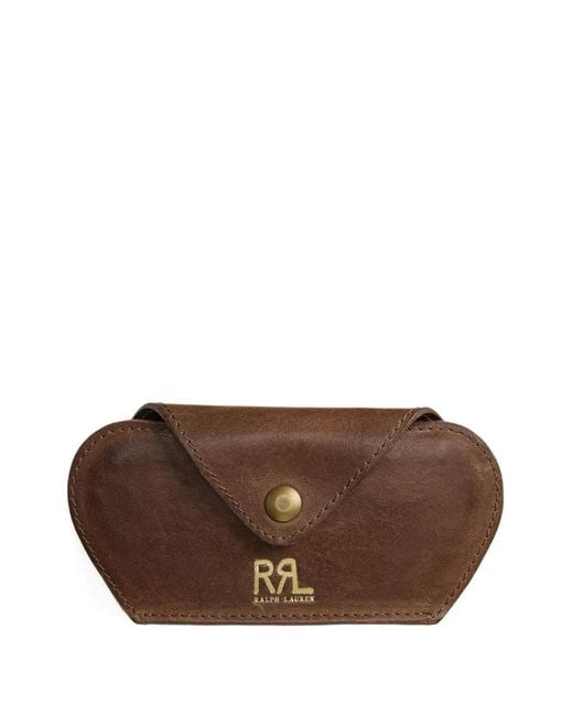 RRL メンズ ブラウン レザーメガネケース 【公式通販】