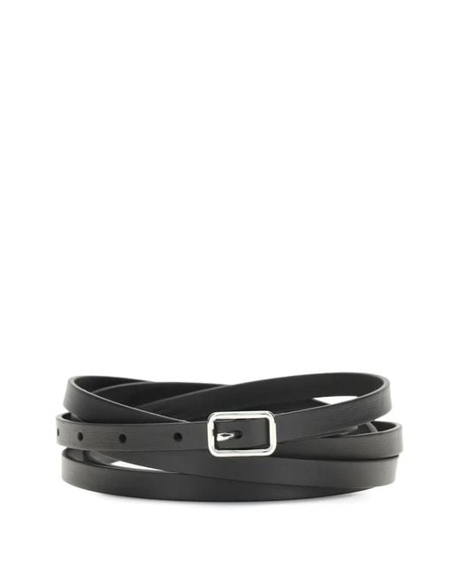 Givenchy Black Buckle-Fastening Leather Belt