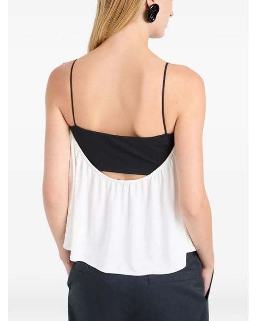 Proenza Schouler White Vanna Gathered Strap Blouse