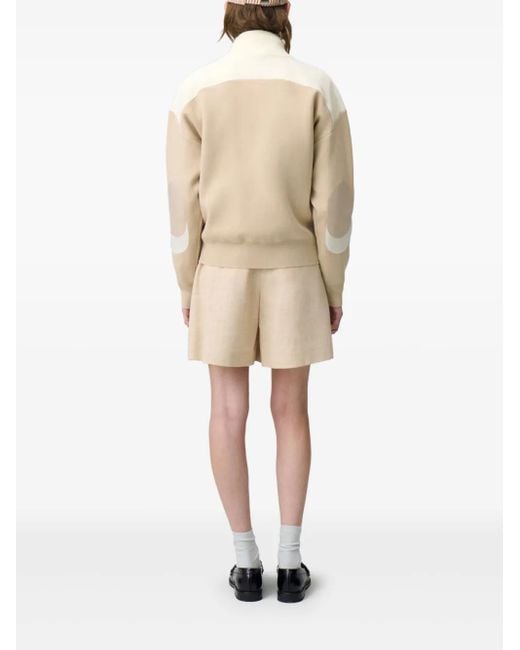 Claudie Pierlot Natural Sweatshirt mit Logo