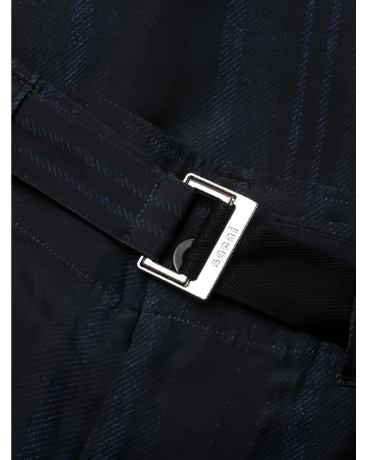 メンズ Sacai チェック バックル パンツ Blue