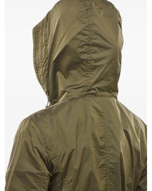 Woolrich Green Quilted Drawstring Jacket