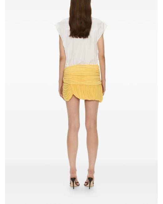 Christopher Esber Yellow Bubble Mini Skirt