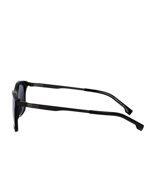 Boss Blue Rectangle-Frame Sunglasses for men