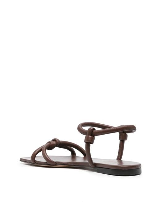 Gianvito Rossi Brown Juno Leather Sandals