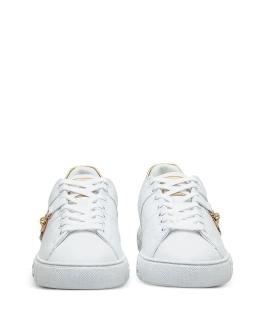 Versace White Leather Sneakers