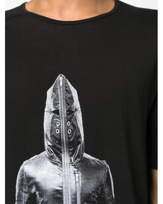 Rick Owens T-Shirt Mit Grafischem Print in Black für Herren