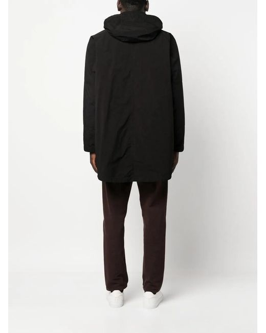 Aspesi Black Longshore Double-Layered Parka for men