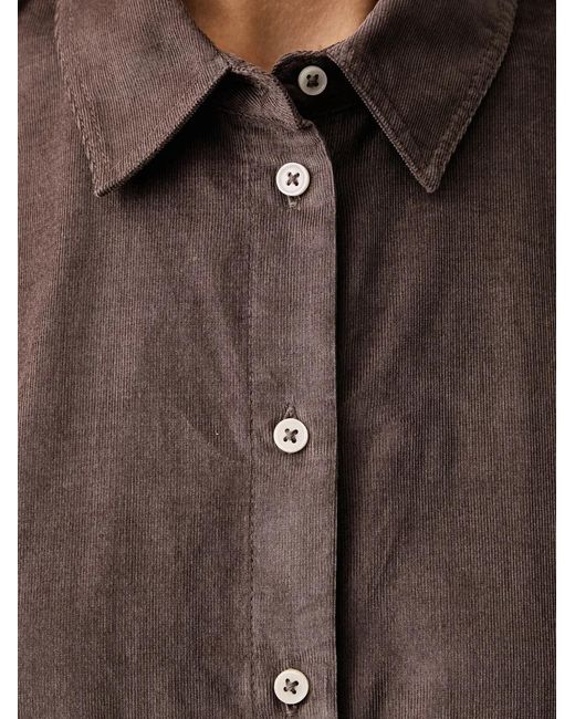 Marc O' Polo Brown Corduroy Long-Sleeve Shirt