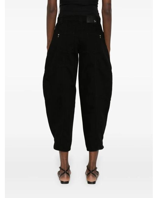 Patrizia Pepe Black Tapered Jeans