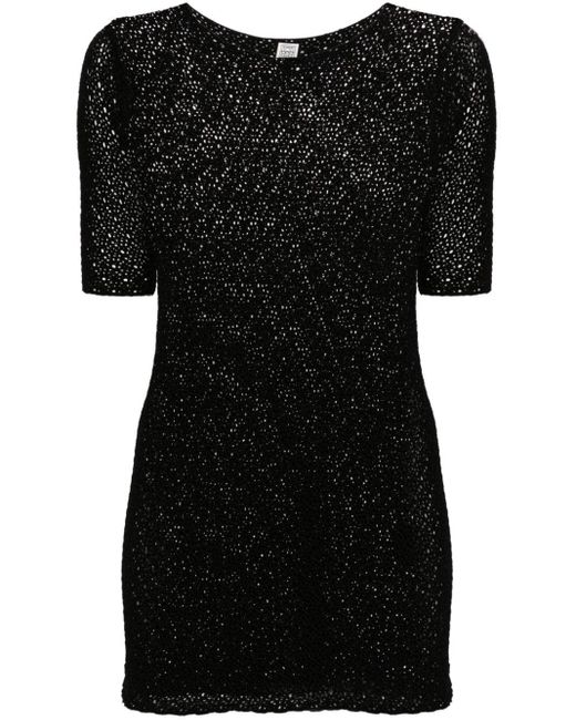 Maglione semi trasparente di Totême  in Black