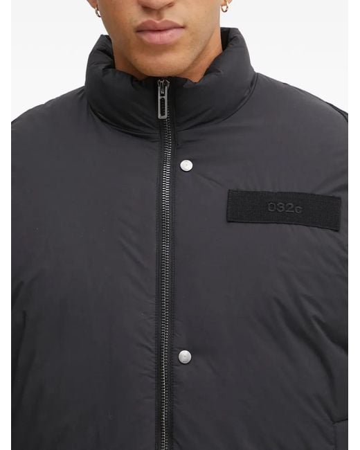 032c Gray Game Day Zip Bomber Jacket for men