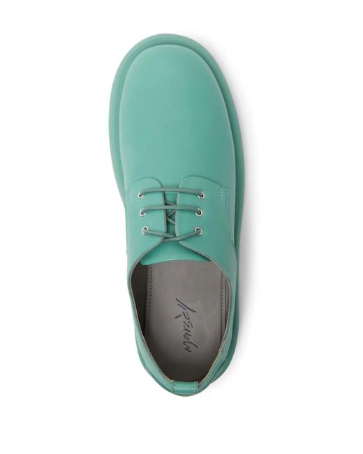 Marsèll Green Gommello Leather Derby Shoes
