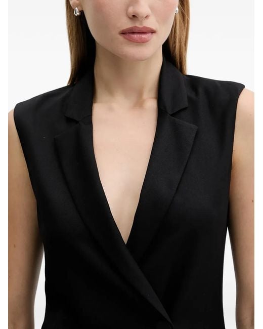 armani exchange mini dress Mini dress with ruffle and horse embroidery