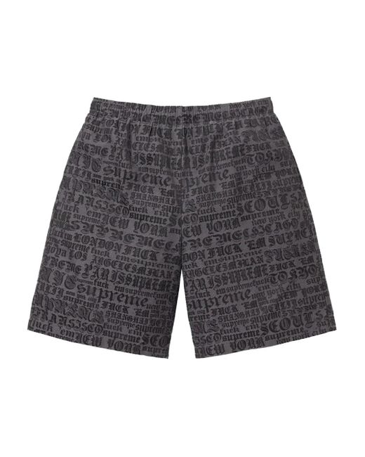 Supreme Cities Jacquard Shorts in het Gray voor heren