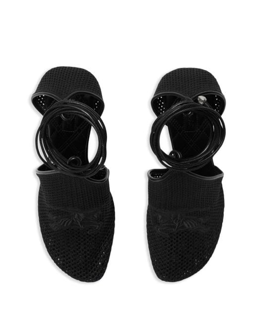 Zapatos con tacón de 100 mm Burberry de color Black