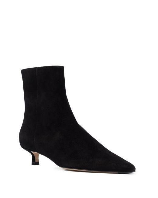 Aeyde Black Pointed-Toe Boots