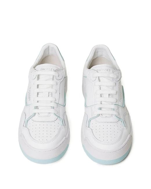 Twinset White Chunky-Sole Sneakers