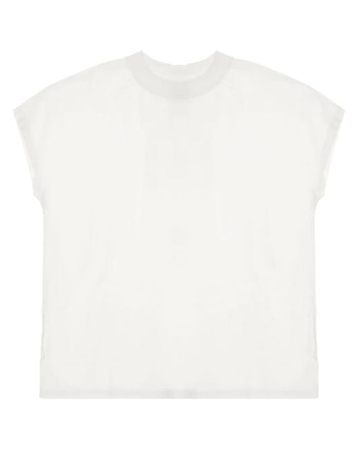 Won Hundred White Simple T-Shirt