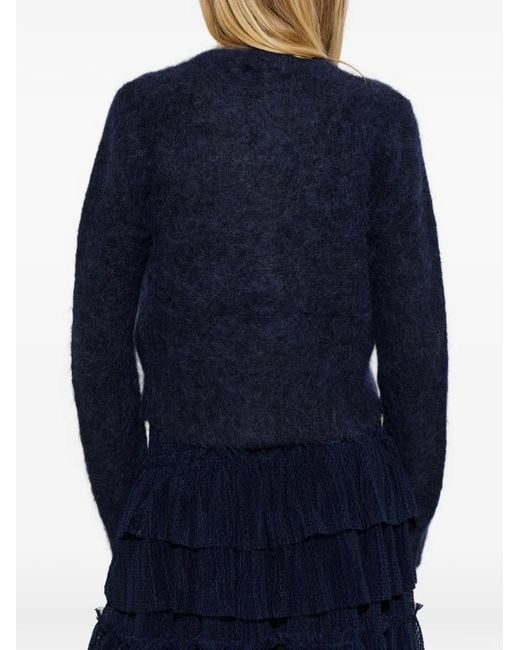 Munthe Blue Nolocca Toggle-Fastening Cardigan