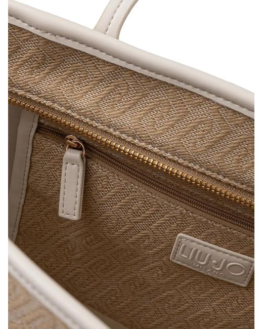 Liu Jo Natural Patterned Tote Bag