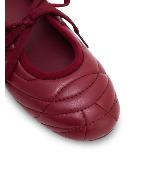 JW PEI Red Ballerines Erika À Lacets