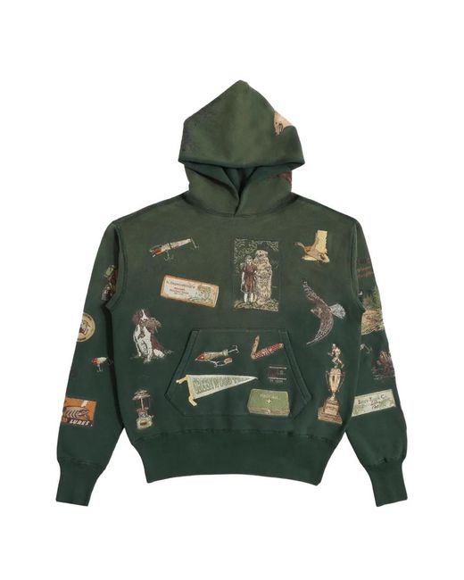 Samuel Zelig Green Trail Hoodie for men