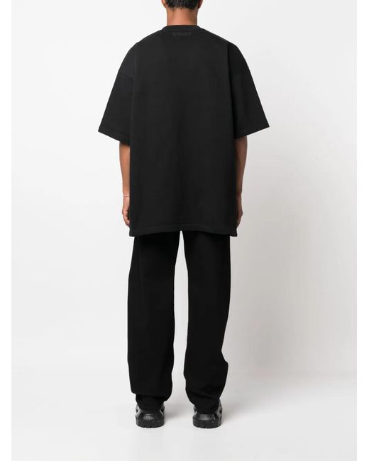 Vetements Black Java Logo-Embroidered T-Shirt