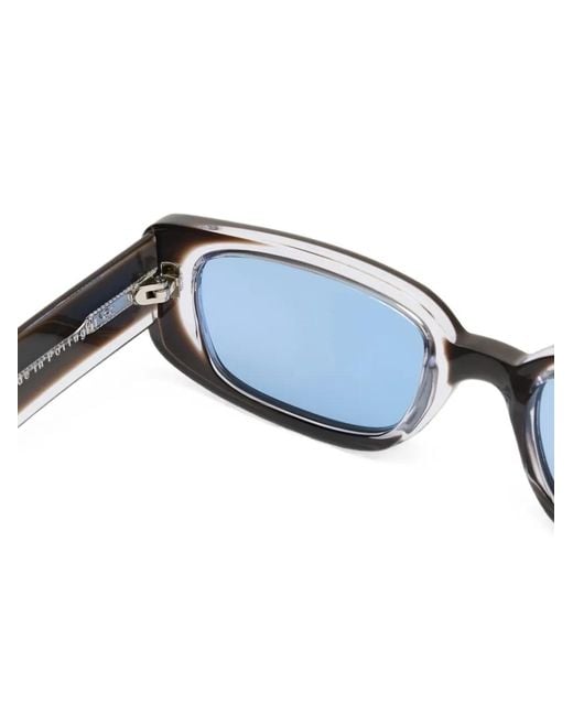 Our Legacy Blue Samhain Rectangle-Frame Sunglasses
