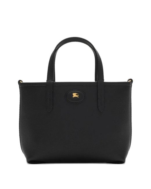 Burberry Black Mini Bloomsbury Reversible Check Tote Bag