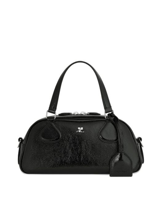 Courreges Black Friday Leather Top-Handle Bag
