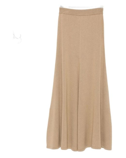TOVE Natural Thora Midi Skirt