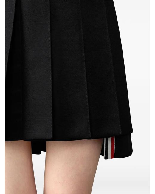 Thom Browne Mini-Plooirok in het Black