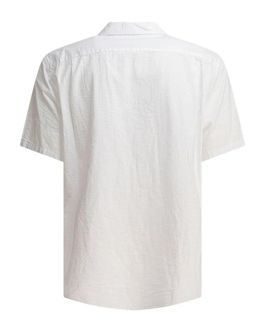 Vince White Textured Pocket Shirt for men