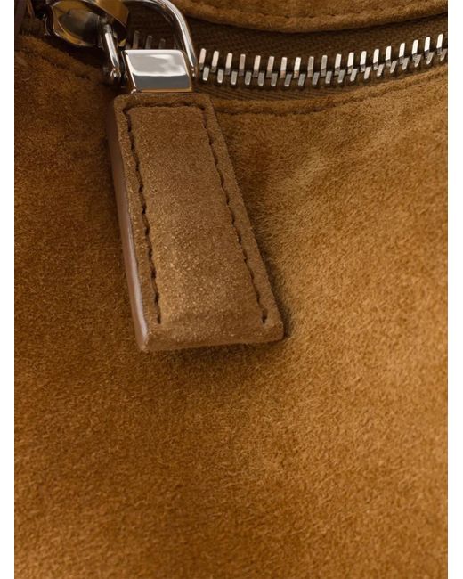 Prada Brown Suede Shoulder Bag for men