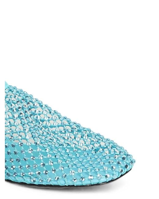 strategia shoes Blue Bijoux Crystal-Embellished Ballet Flats
