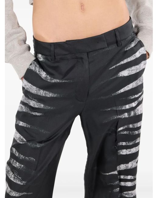 Roberto Cavalli ストレートパンツ Black