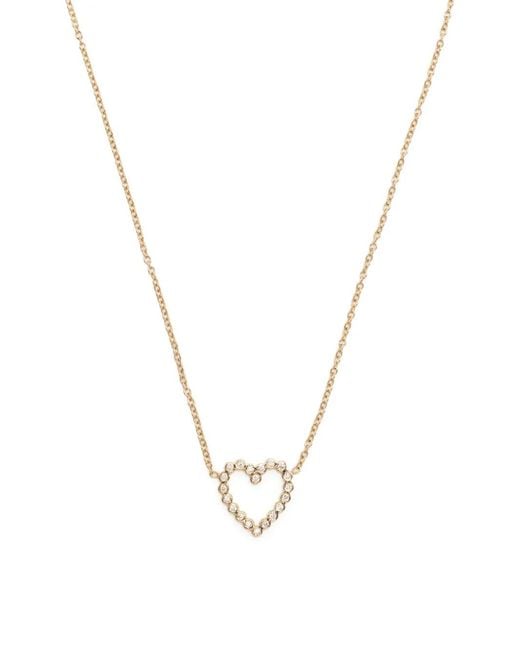 Zoe Chicco Metallic 14Kt Heart Diamond Necklace