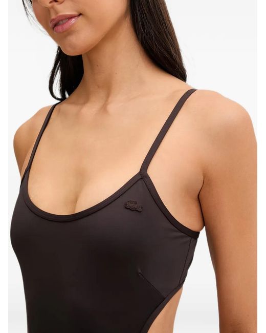 Lacoste Black One-Piece Swimsuit