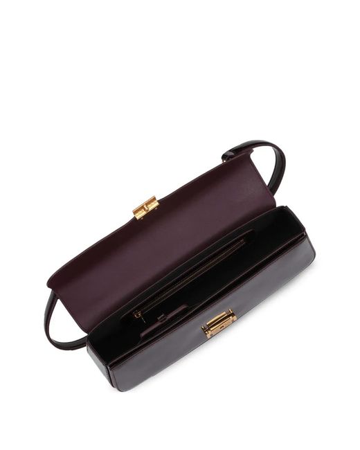 POTAMY White Square Mirror Leather Shoulder Bag