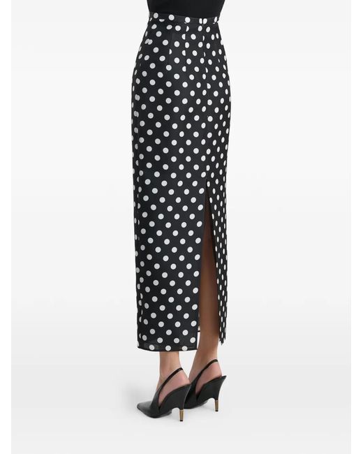 Khaite White Winton Skirt