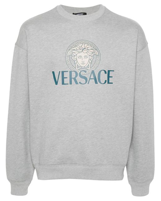 メンズ Versace メドゥーサ スウェットシャツ Gray