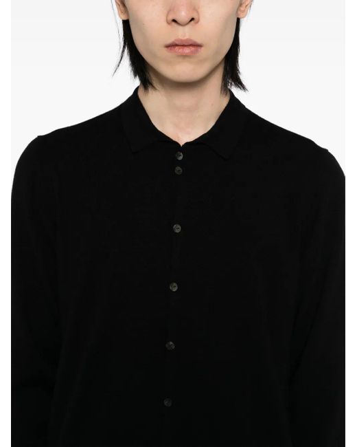 Camicia di Label Under Construction in Black da Uomo