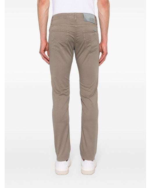 Jacob Cohen Gray Logo-Patch Trousers for men