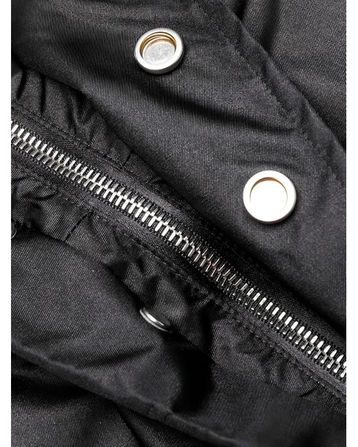 MASTERMIND WORLD Black Skull-Print Hooded Windbreaker for men