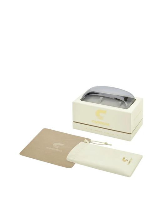 Carrera White Lunettes De Soleil À Monture Oversize
