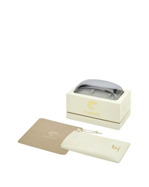 Carrera White Lunettes De Soleil À Monture Oversize