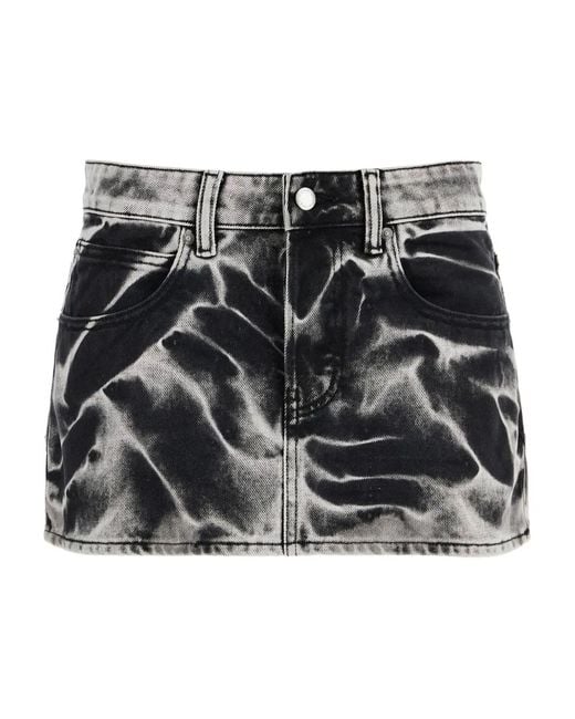 Alexander Wang Denim Mini-Rok in het Black