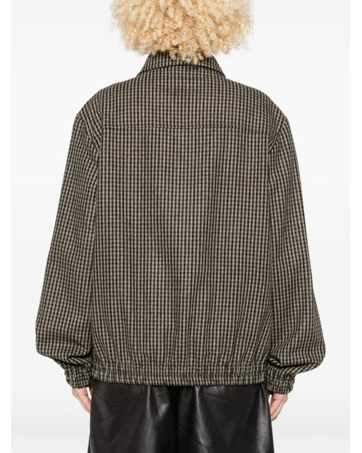 A.P.C. Jack Met Gingham Ruit En Rits in het Gray