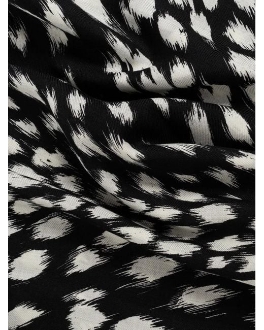 Givenchy Black Abstract-Pattern Scarf